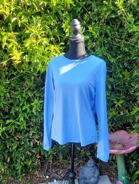 Hang Ten Light Blue Long-Sleeve Sun Shirt Swim Shirt M